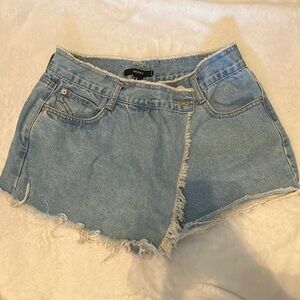 forever 21 denim skirt